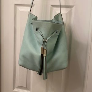 Light blue leather kate spade hobo bag